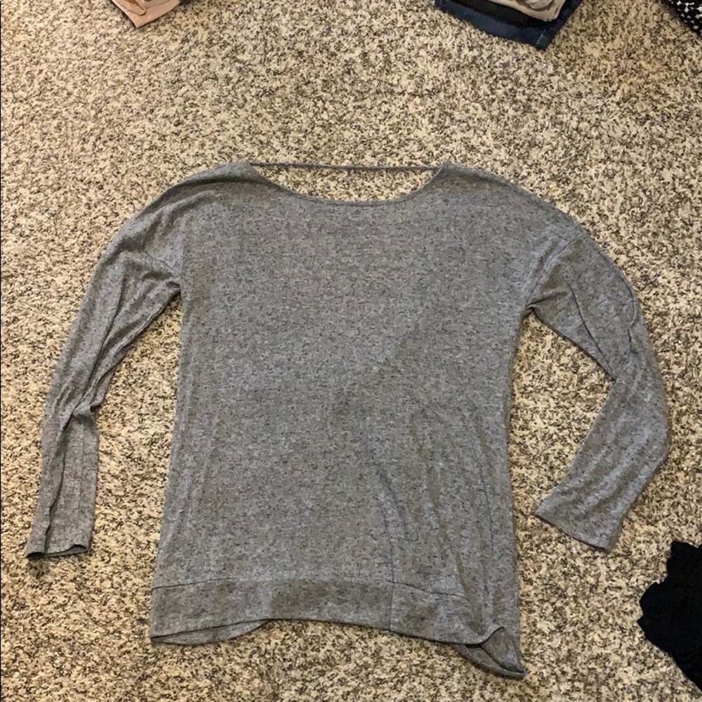 Open back long sleeve